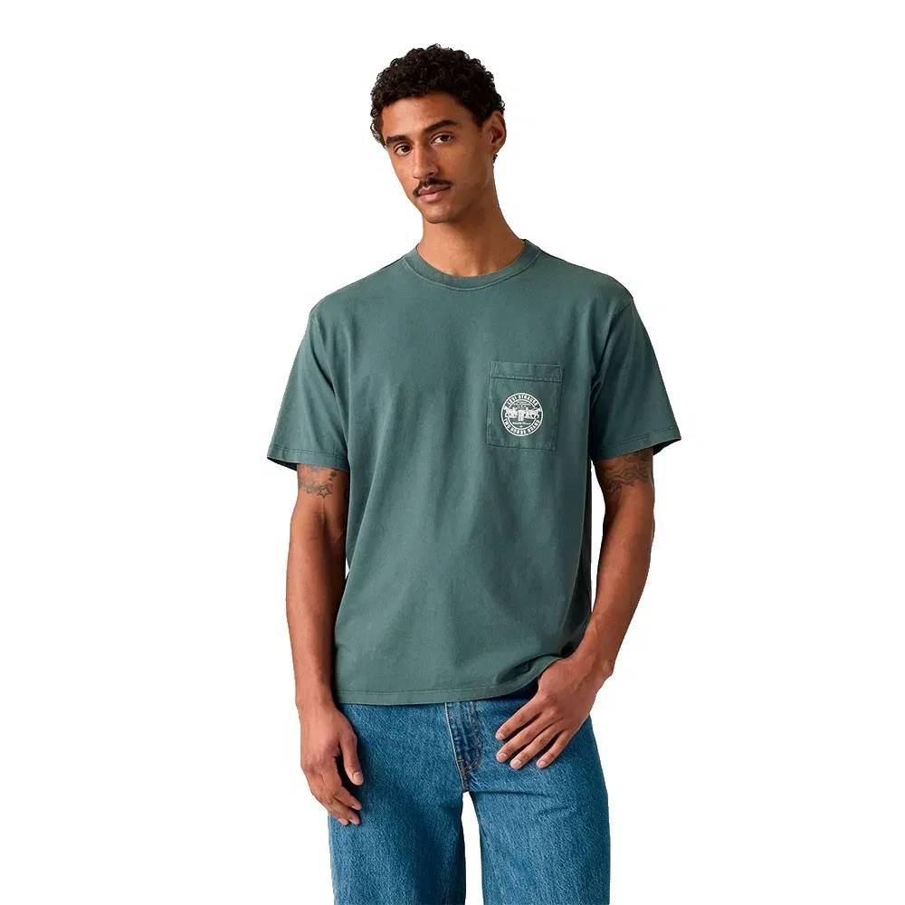 Мужская футболка с принтом Levi's, Green