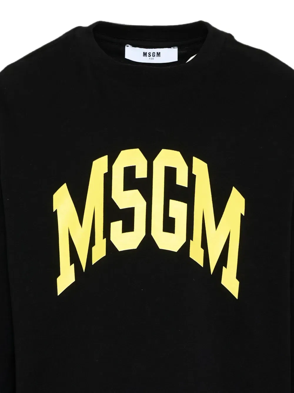 Футболка с длинным рукавом и логотипом Msgm Kids, черный — фото 3