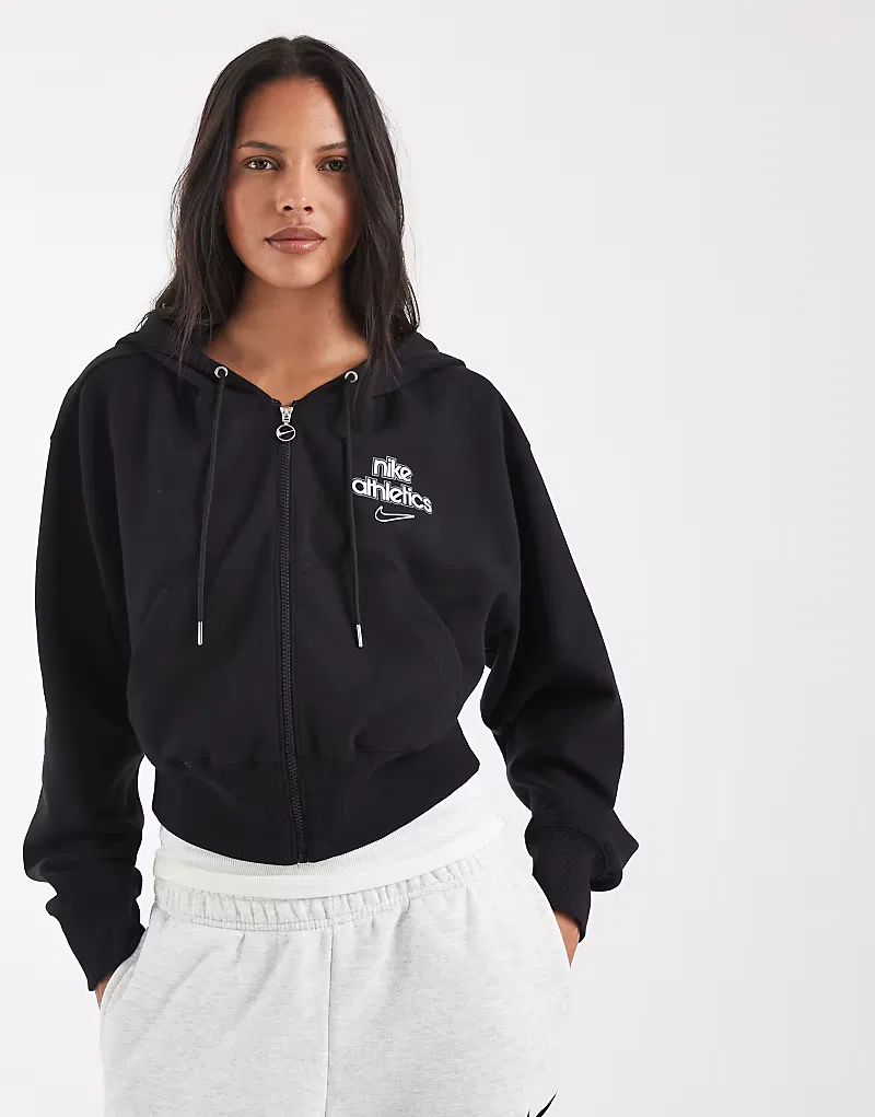 Худи Nike Phoenix Fleece на молнии, черный