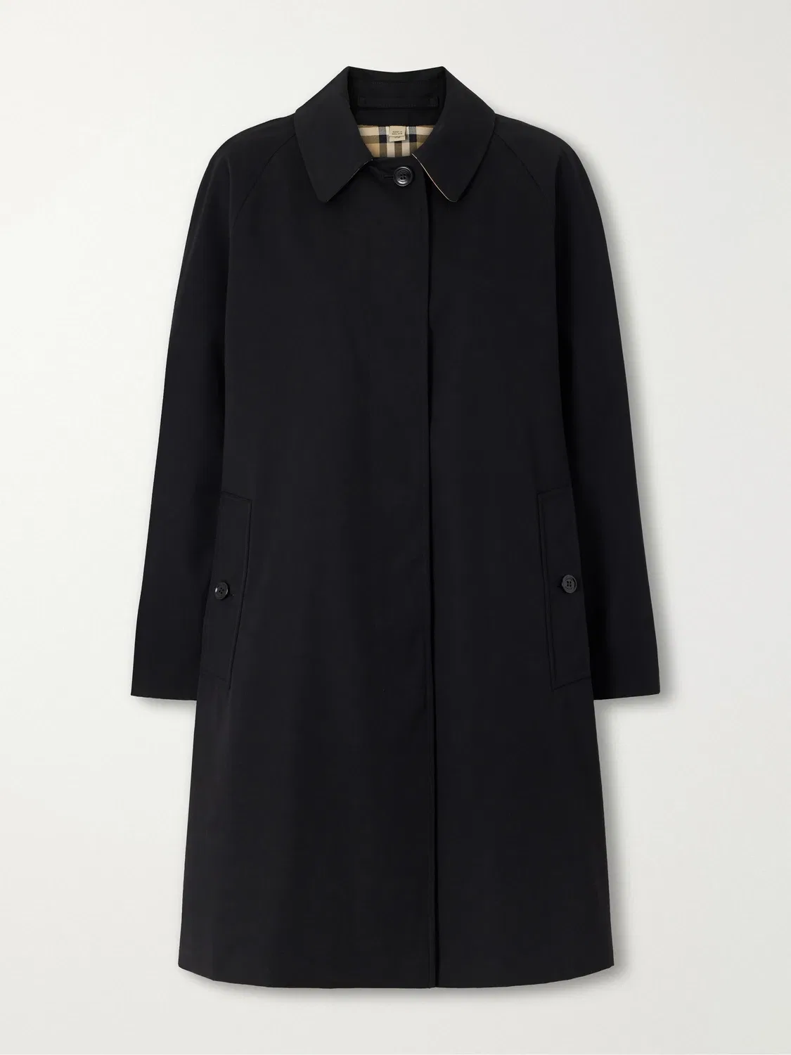 Плащ хлопковый Burberry, черный