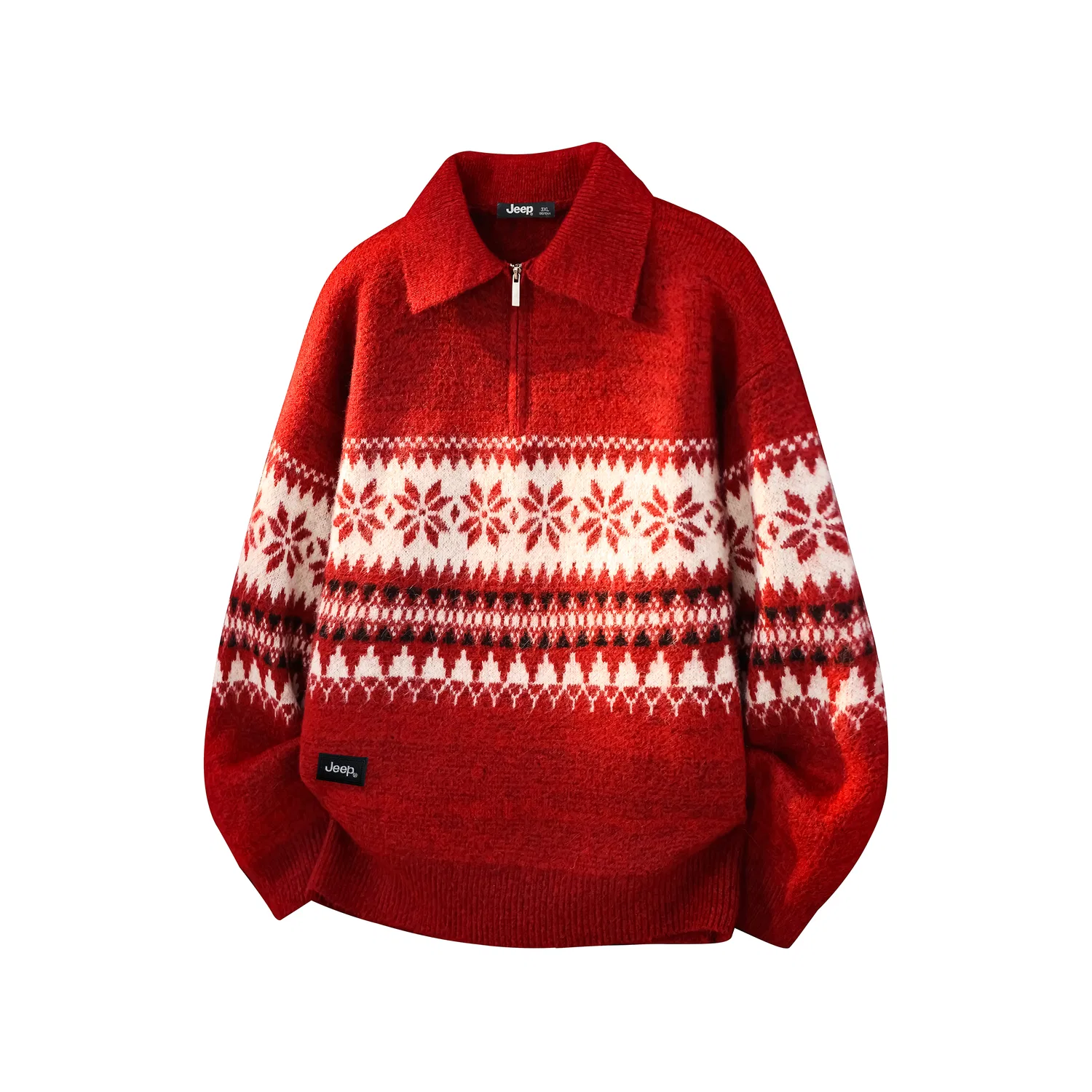 Детский свитер с отложным воротником Jeep Leisure Collection, Красный
