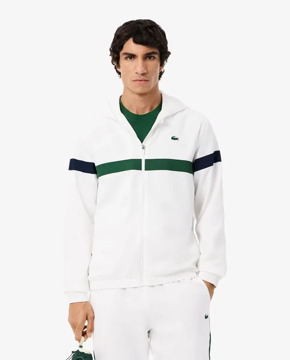 Мужской спортивный костюм с блочным принтом Lacoste, Blanco — фото 3