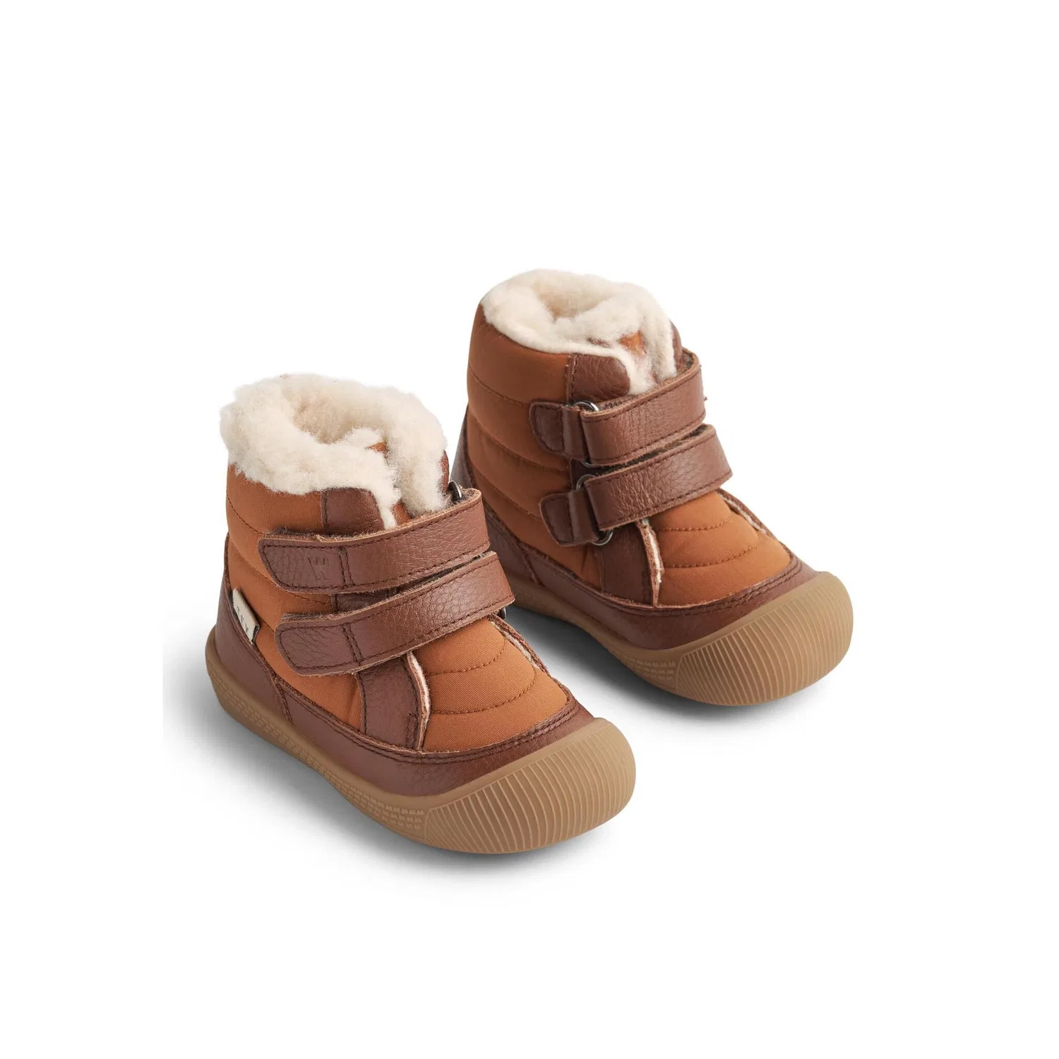 Детские зимние ботинки с мембраной WHEAT, Cognac