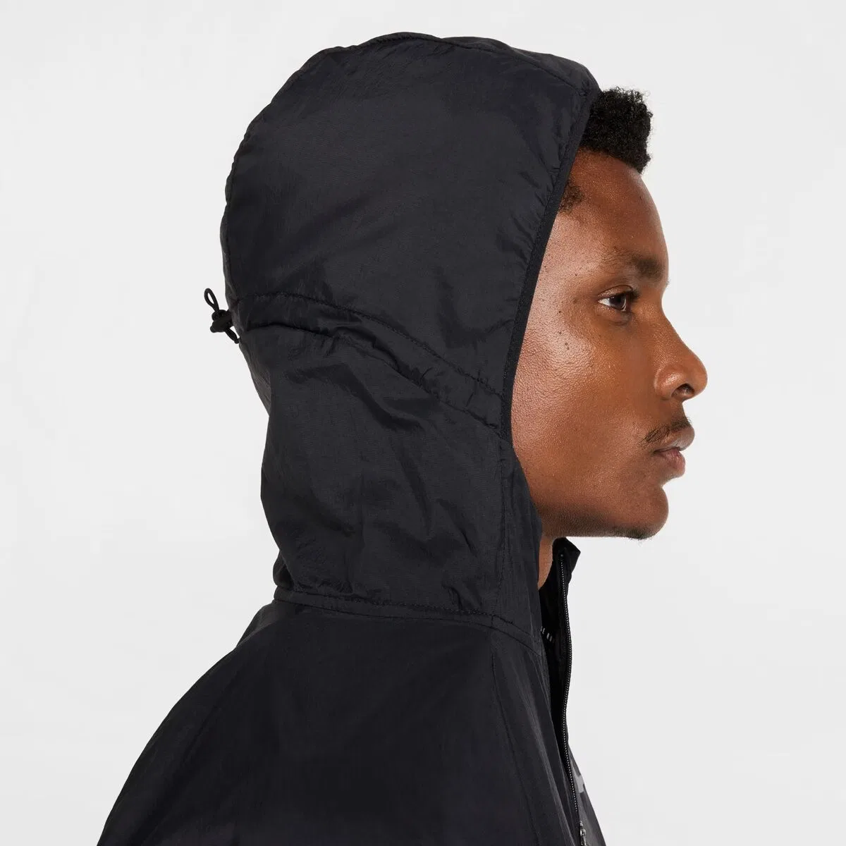 Мужская куртка с защитой от ультрафиолета Nike UV Repel Stride Jacket, Black/Black/Reflective Silv — фото 2