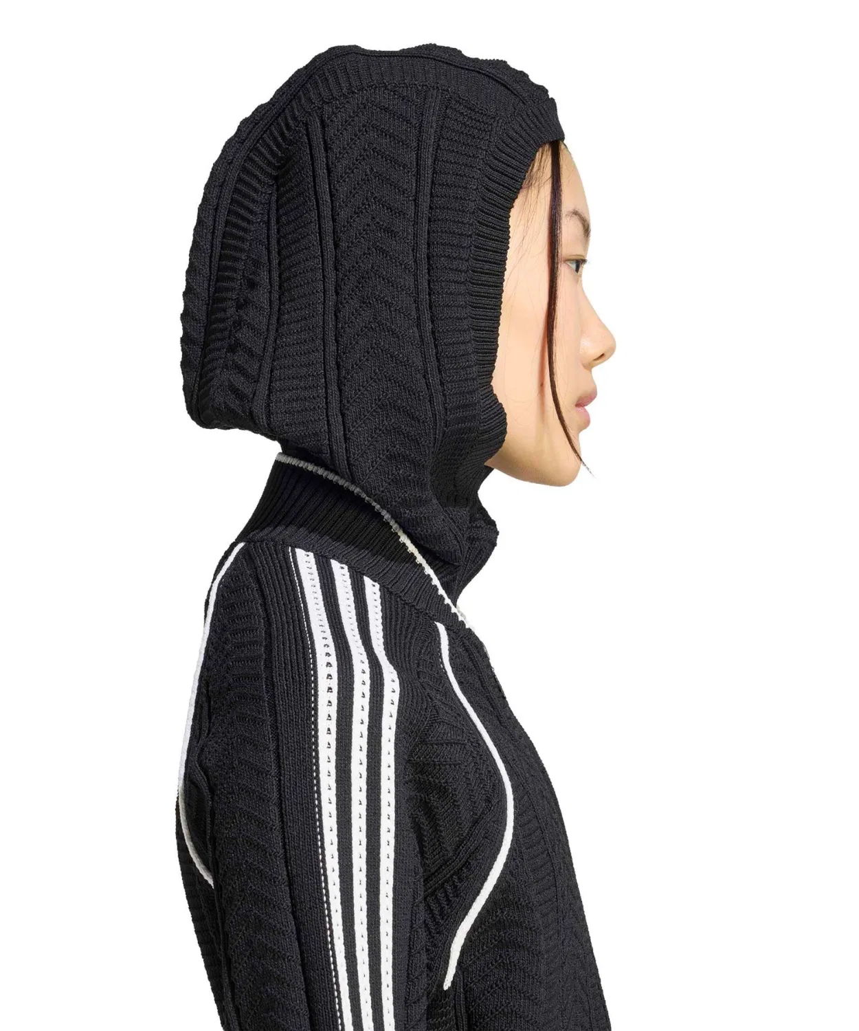Женский свитшот с молнией, модель SST Tracktop Adidas, Black — фото 3
