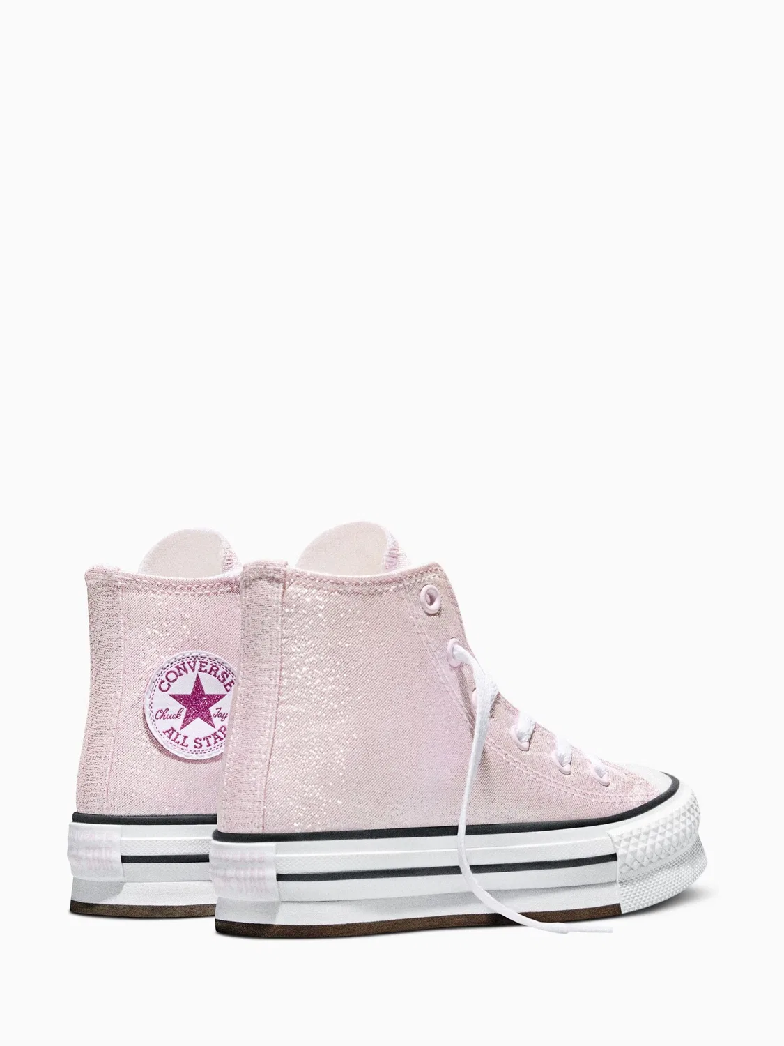 Кроссовки высокие Converse Chuck Taylor Lift Shine, розовый — фото 2