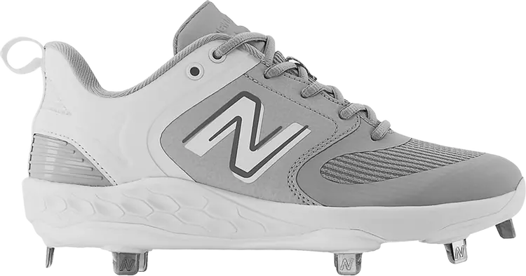 Бутсы New Balance Wmns Fresh Foam X Velo v3 Metal 'Grey White', серый — фото 2