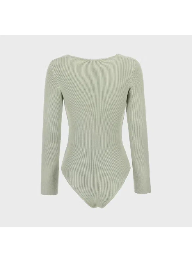 Свитер с длинным рукавом и фонариками Zara, зеленый — фото 3