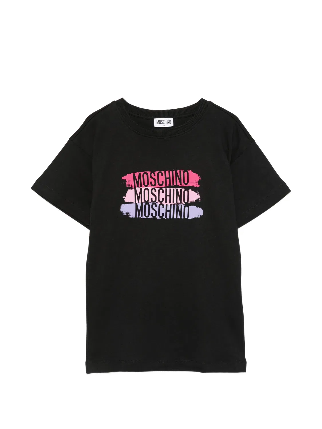 Платье с короткими рукавами черное Moschino, черный