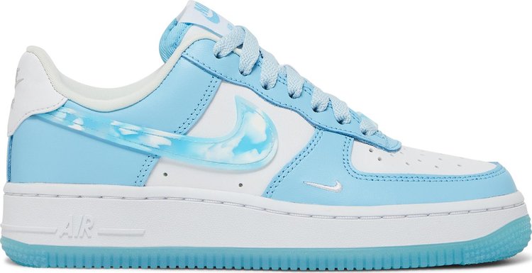 Кроссовки Nike Wmns Air Force 1 '07 LX 'Nail Art - Celestine Blue', синий - фото