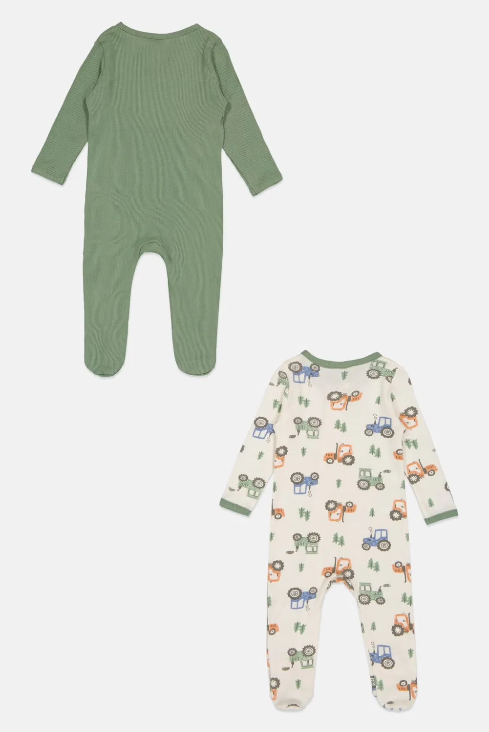 Боди-комбинезон детский с принтом 2 шт Baby Essentials, разноцветный — фото 2