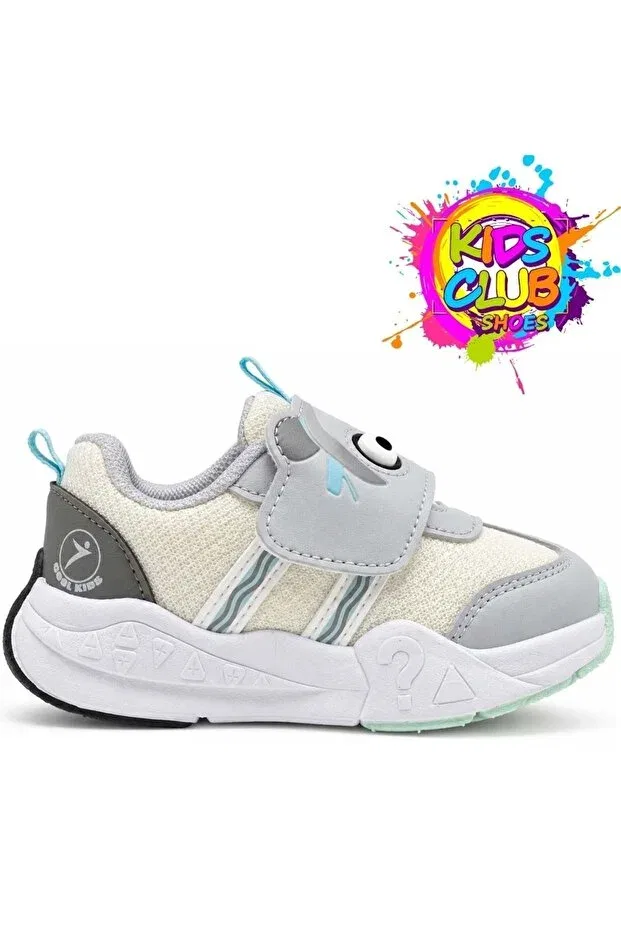 Детские спортивные туфли для мальчиков с липучкой Cool Orion First Step Kocamanlar, Gray