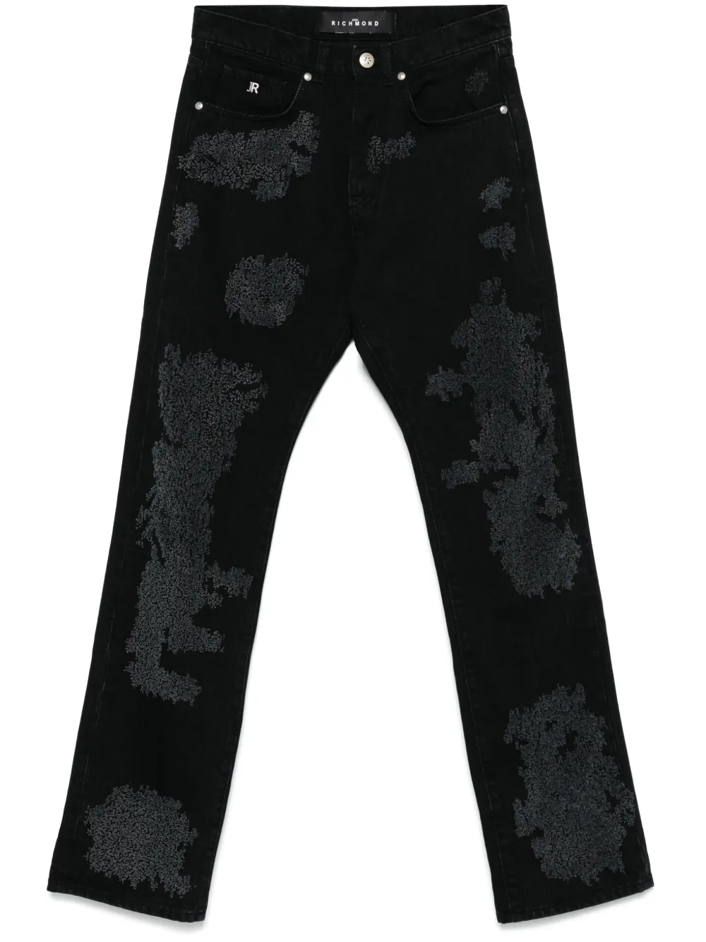 

Джинсы с эффектом потертости John Richmond, черный