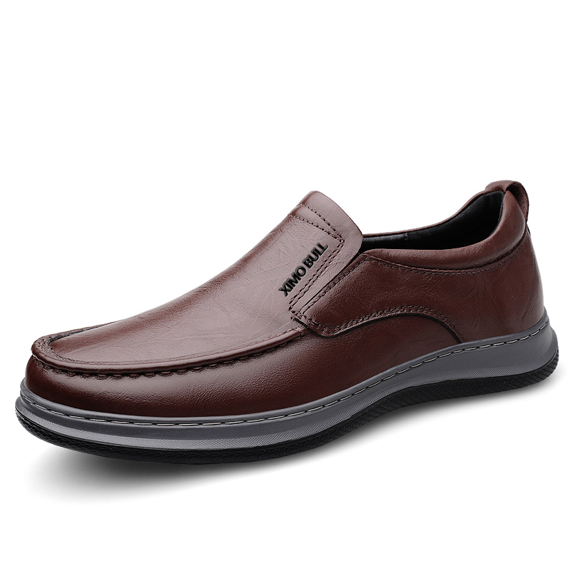 

XIMO BULL Мужские повседневные туфли мужские низкие черно-коричневые, цвет Brown