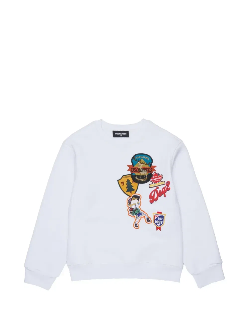 Толстовка с нашивкой-логотипом Dsquared2 Kids, белый