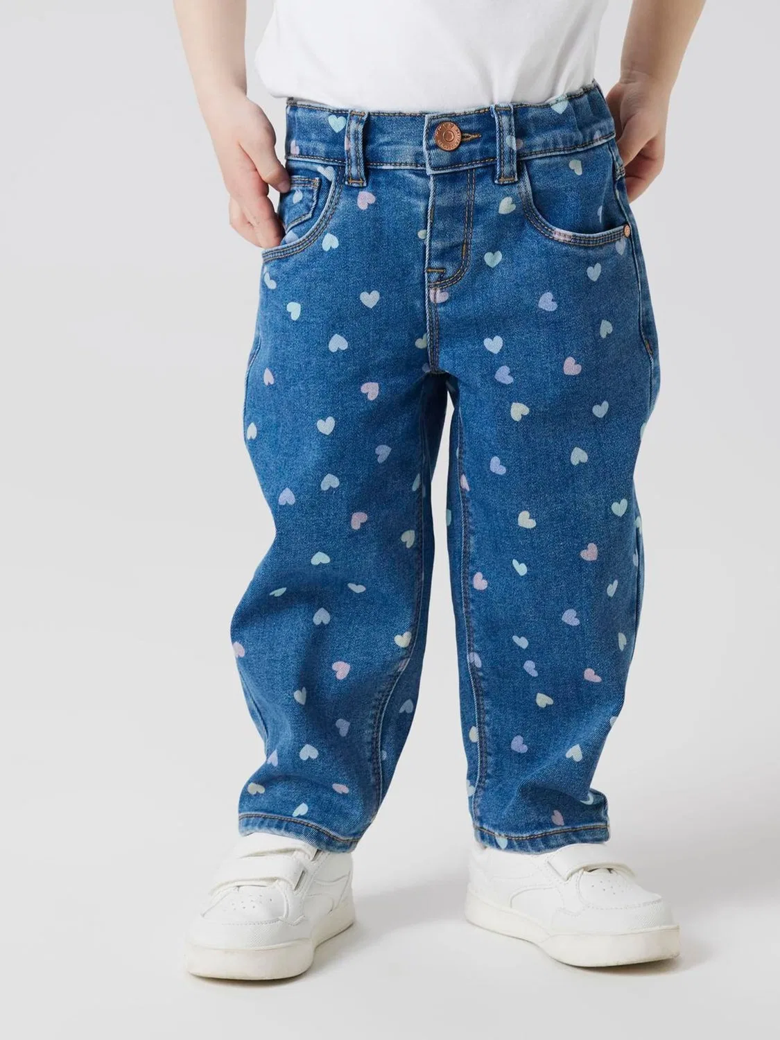 Джинсы Mom fit с принтом Name It, синие — фото 2