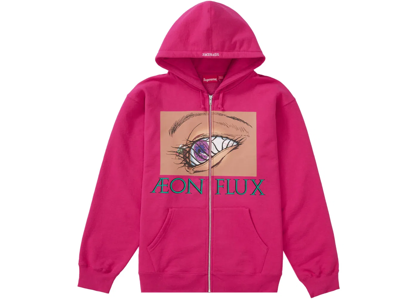 Мужская худи на молнии с капюшоном Aeon Flux Supreme, Fuchsia