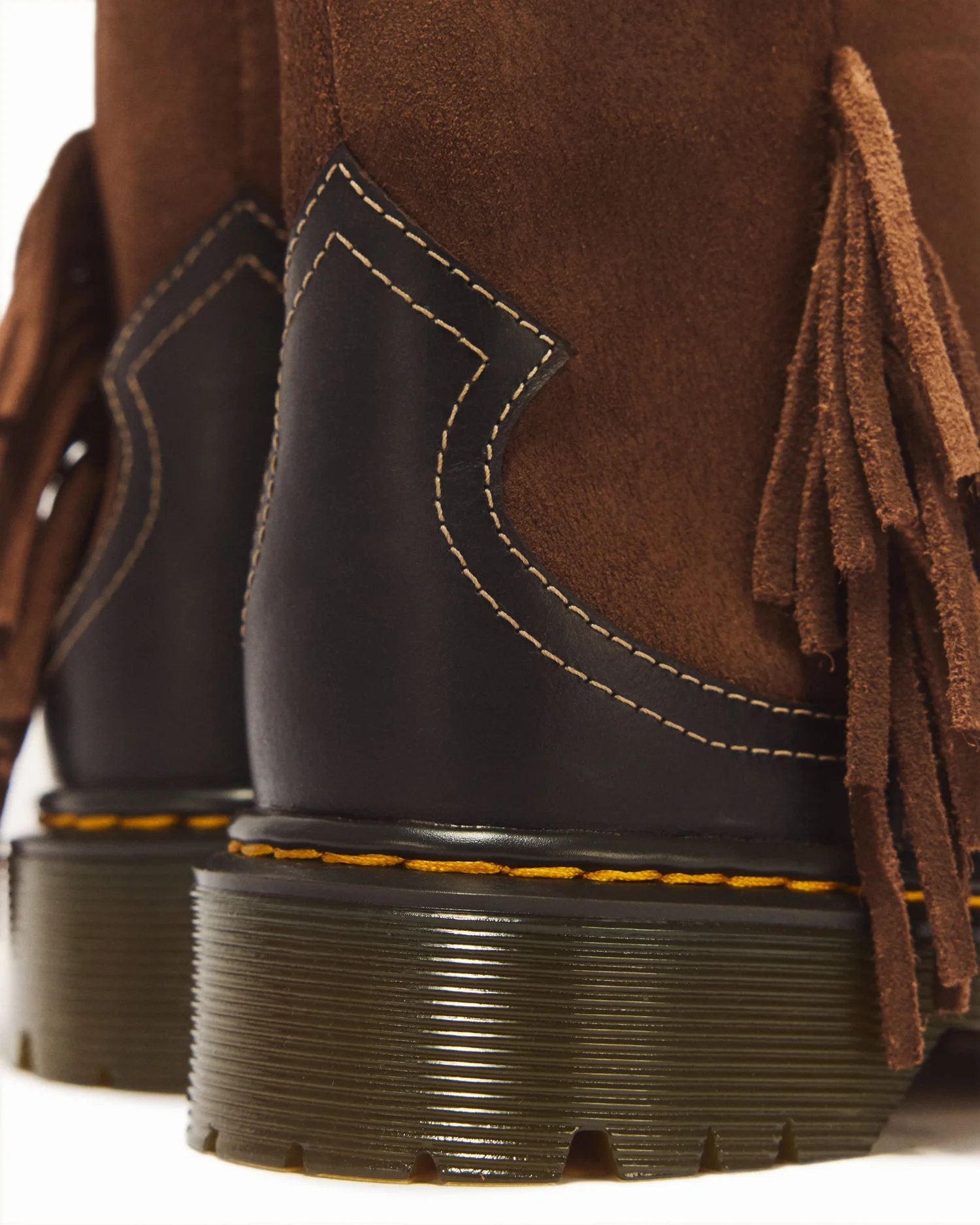 Ботинки детские Dr. Martens Desert Rodeo Junior Leather & Suede Rigger, темно-коричневый — фото 4