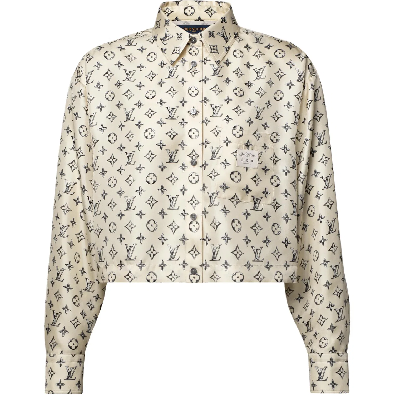 Женская рубашка с отложным воротником LOUIS VUITTON, Yellow