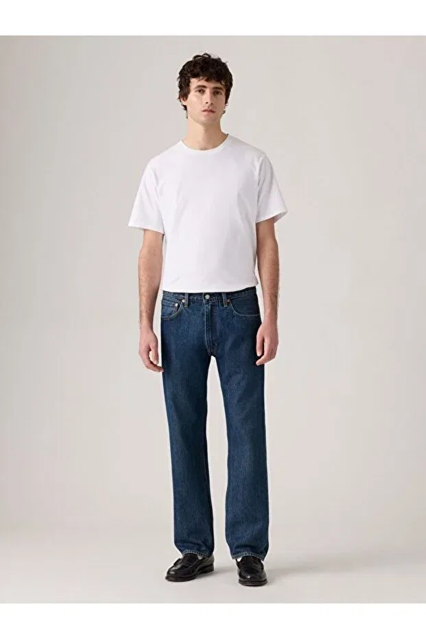 Мужские джинсы прямого кроя Regular Fit 555 Relaxed Straight Levi'S, Dark Indigo - Worn In