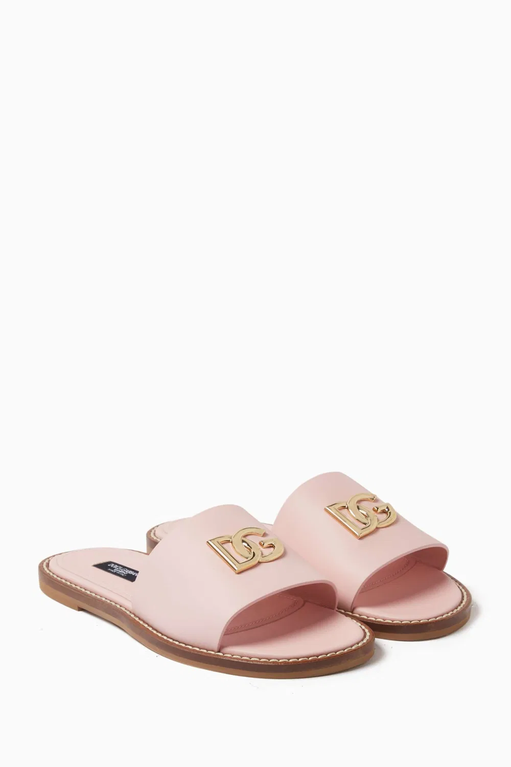 Шлепанцы с логотипом DG Dolce & Gabbana