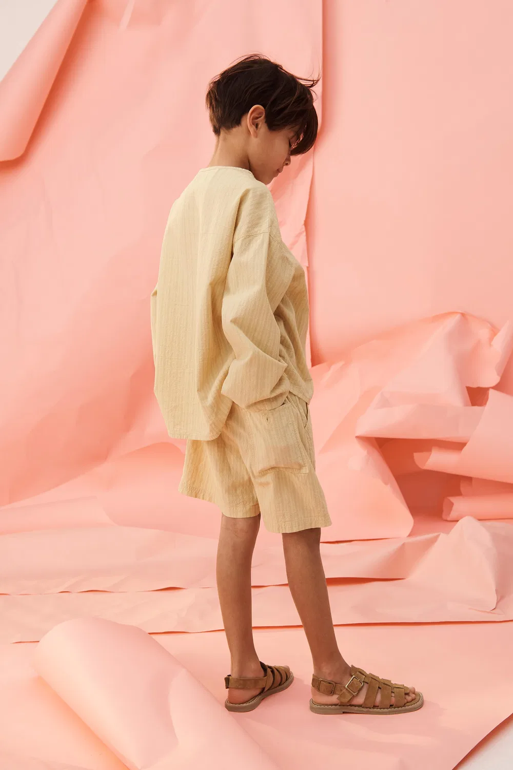Полосатая рубашка ограниченной серии ZARA, Vanilla — фото 3