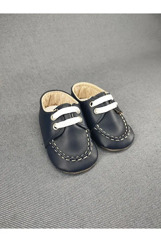 Детские туфли для мальчиков с принтом Oscar Baby, Navy Blue — фото 3