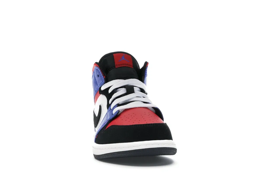Детские кроссовки Lifestyle Jordan 1 Mid Jordan, White/Black-Hyper Royal-University Red-Metallic Silver — фото 2