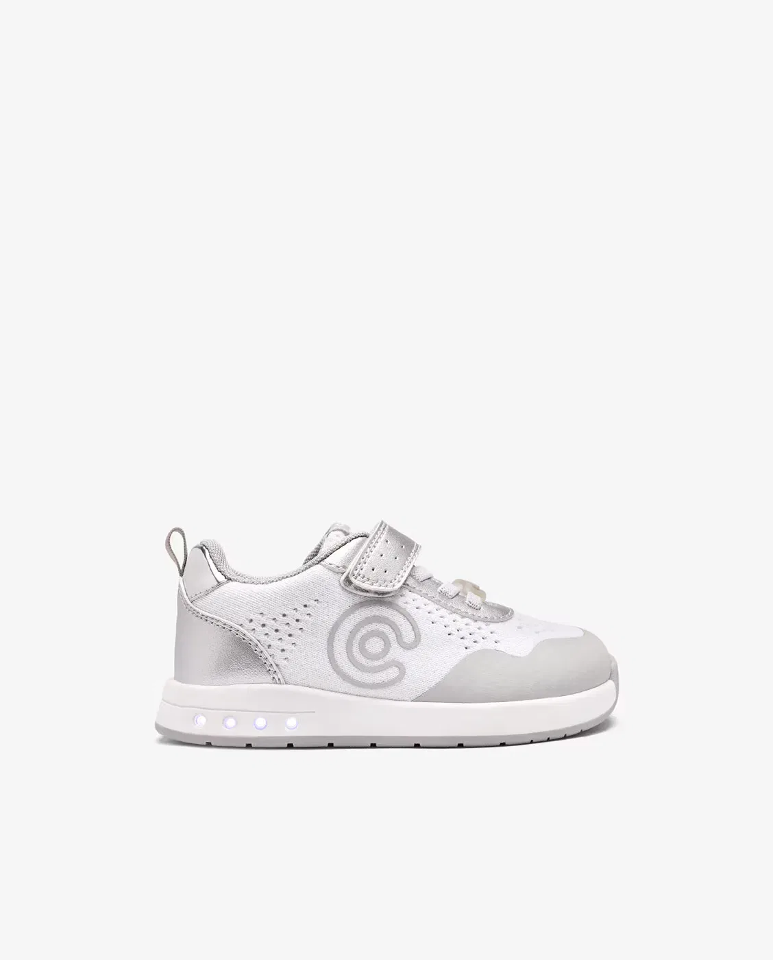 Детские кроссовки для девочек с подсветкой Barefoot Goflex Conguitos, Blanco — фото 4