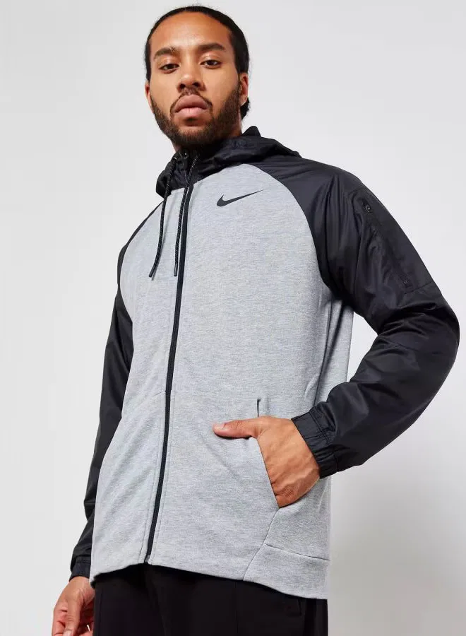 Худи с длинным рукавом Dry fit utility core Nike, серый