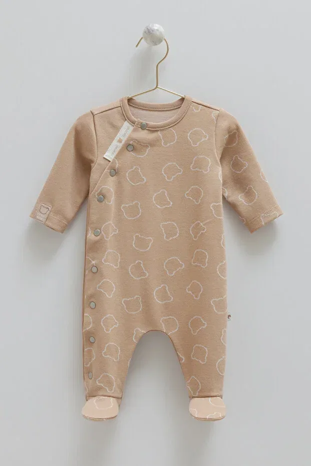 Детский комбинезон для мальчиков с принтом Basics Caramell, Beige