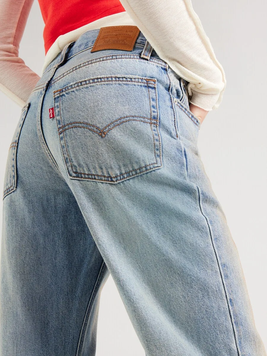 Джинсы LEVI'S Wide leg Jeans 'LOOSE BOOT' синего цвета — фото 2