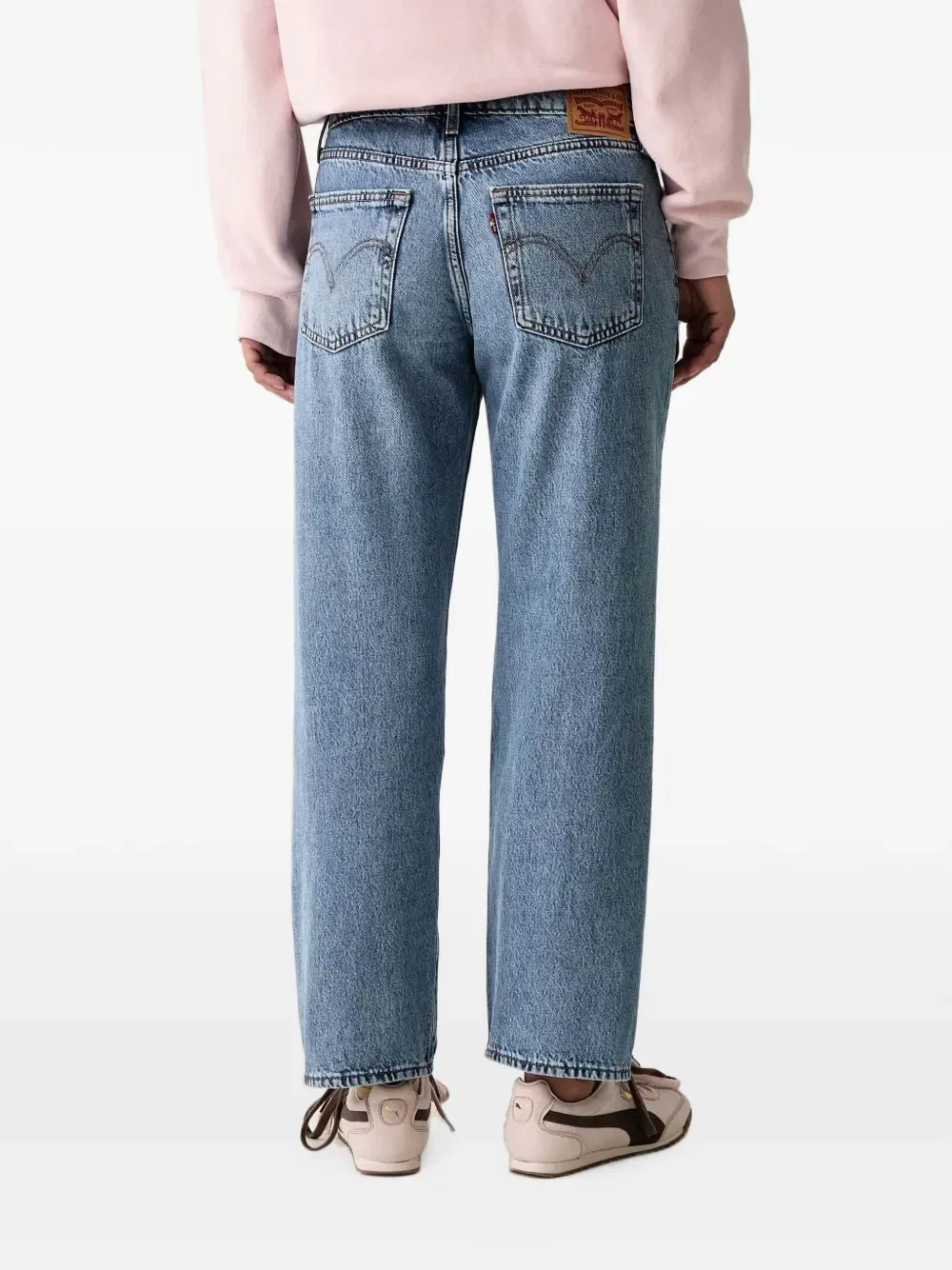 Джинсы прямого кроя средней потертости Levi's, синий — фото 2