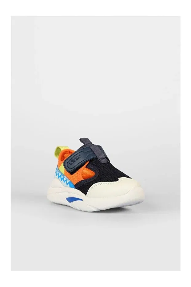 Детские спортивные кроссовки для девочек с принтом Vicco, Navy Blue — фото 3