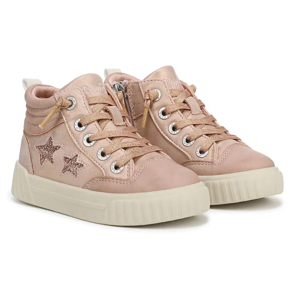Детские высокие кроссовки Wanderland-T для малышей Blowfish Malibu, Blush Pink/Rose Gold Glitter