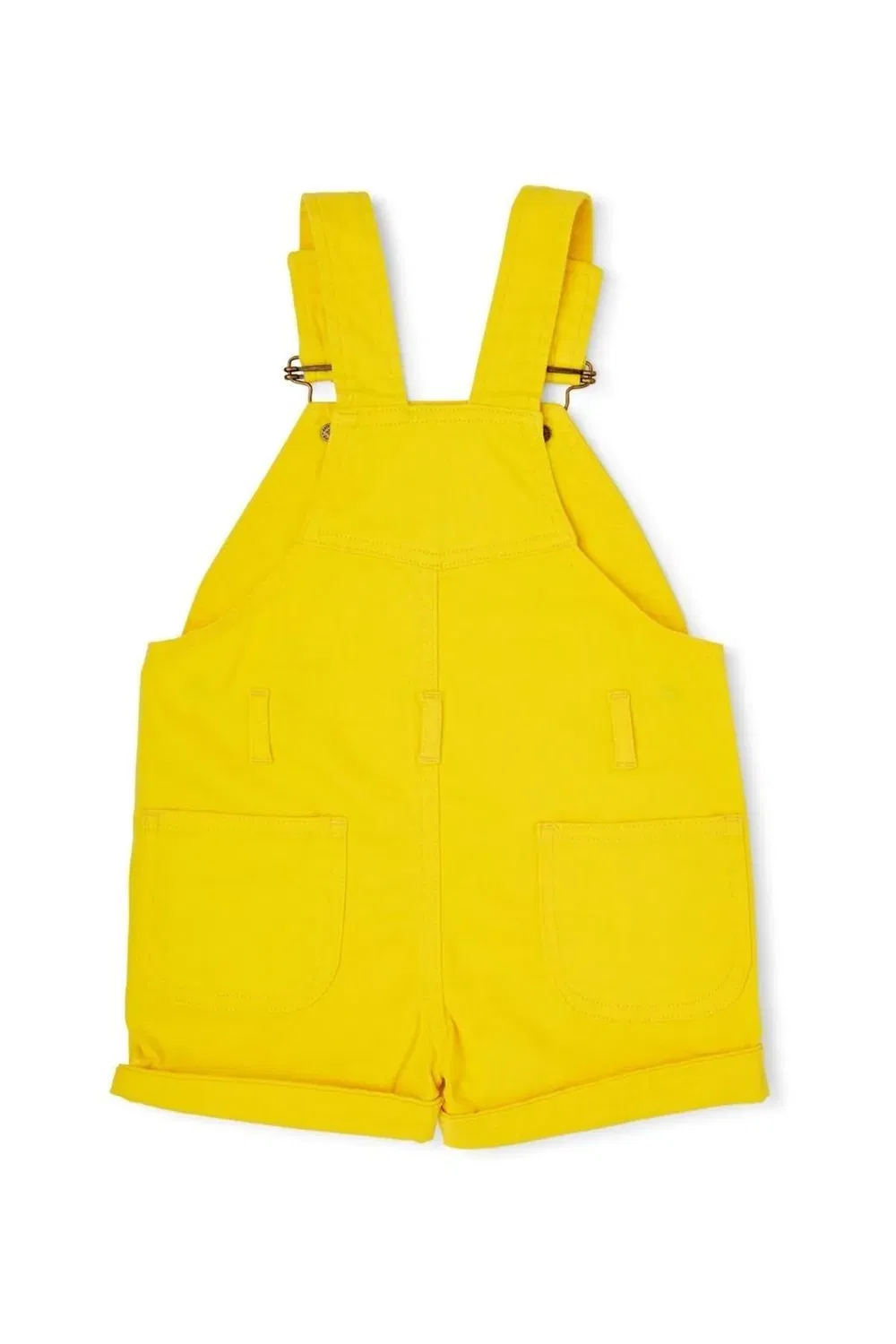 Детские джинсовые шорты-комбинезон Dotty Dungarees, Yellow — фото 3