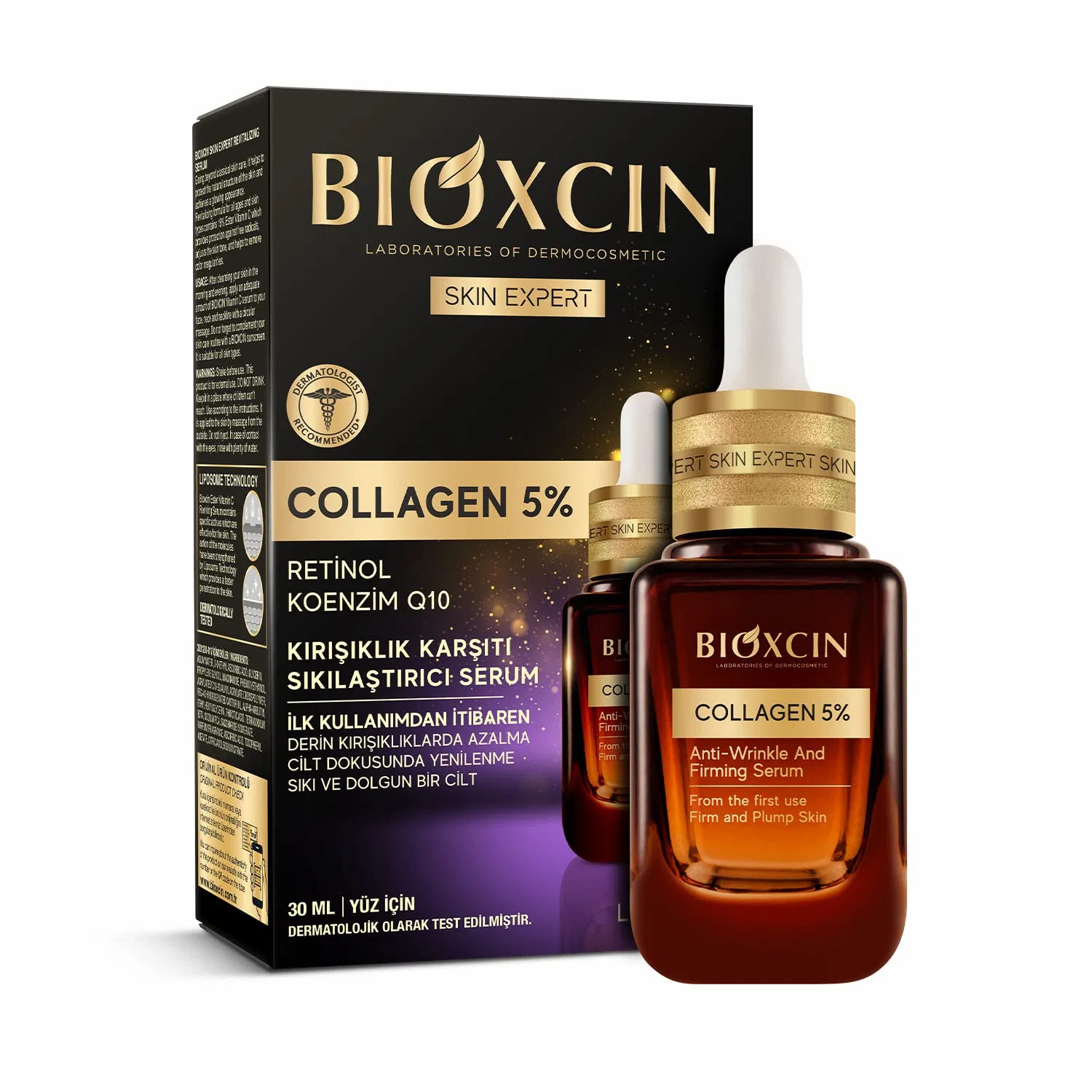 Сыворотка для лица с коллагеном и ретинолом Bioxcin, 30 мл — фото 3