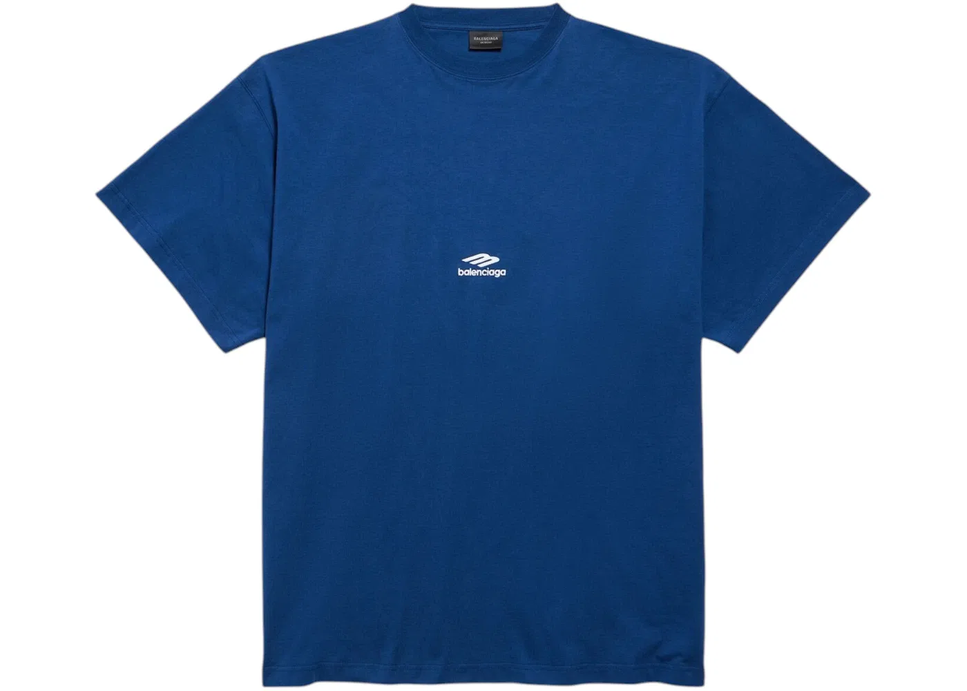 Мужская футболка оверсайз с принтом Balenciaga 3B Sports Icon, Light Marine Blue/White