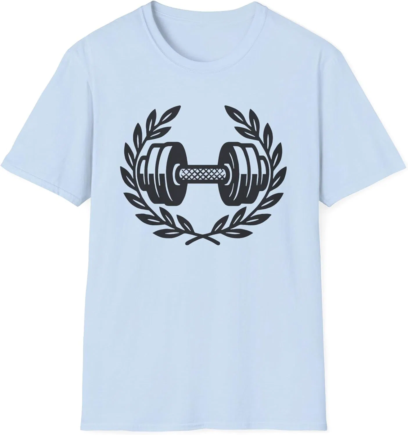 Унисекс футболка с графическим принтом Gildan, Light Blue