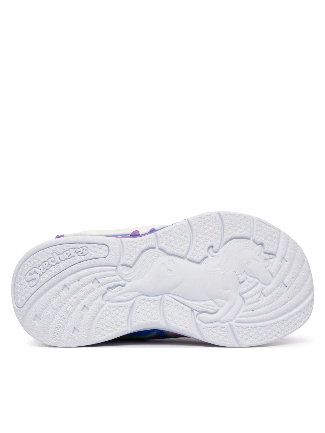 Кроссовки для девочки S-Lights: Unicorn Chaser Skechers, синий — фото 4