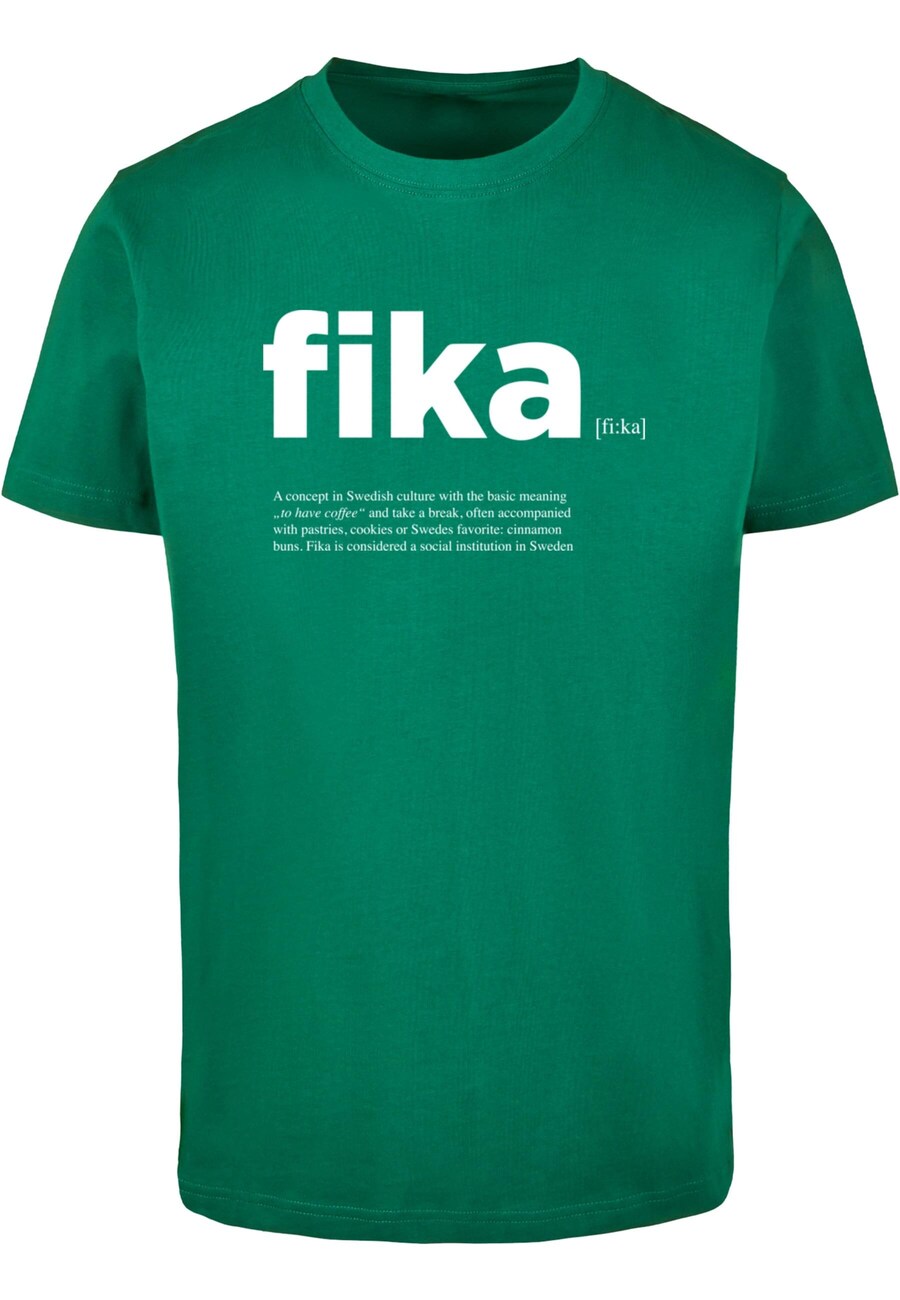 

Рубашка Mister Tee Fika Definition, цвет Petrol
