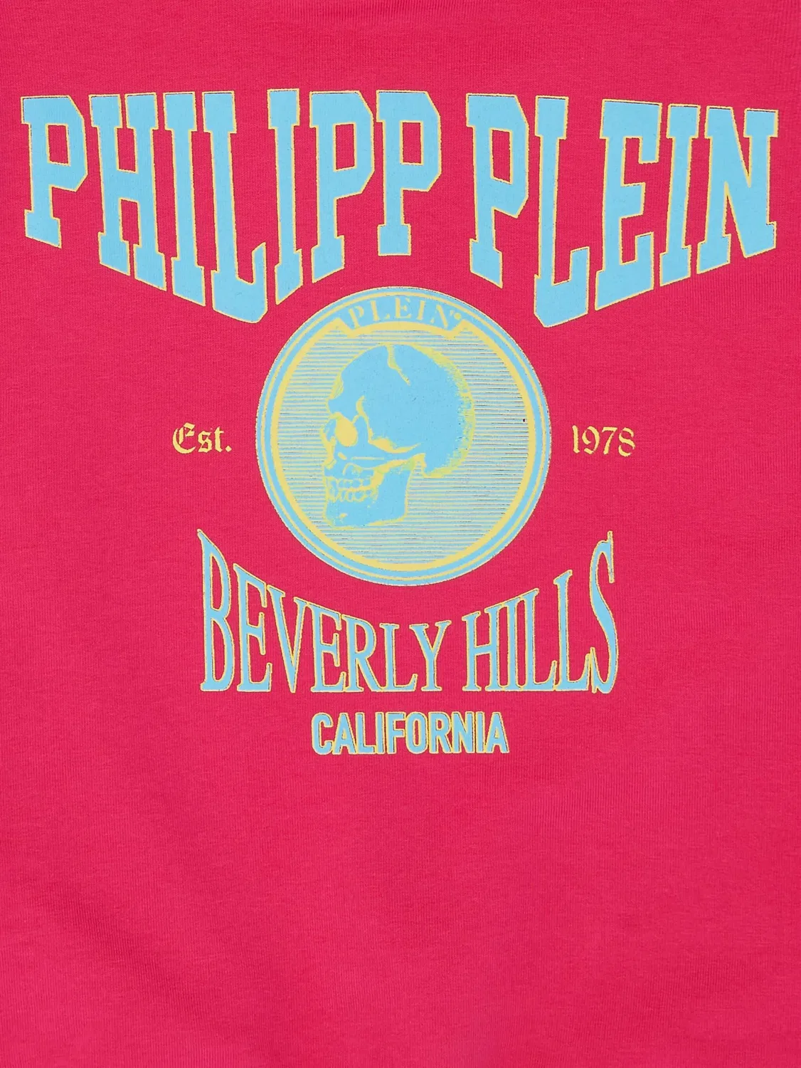 Худи с логотипом из хлопка Philipp Plein, розовый — фото 3