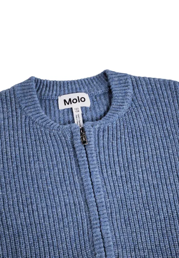 Кардиган вязаный Marl Molo Twilight Blue, синий — фото 4