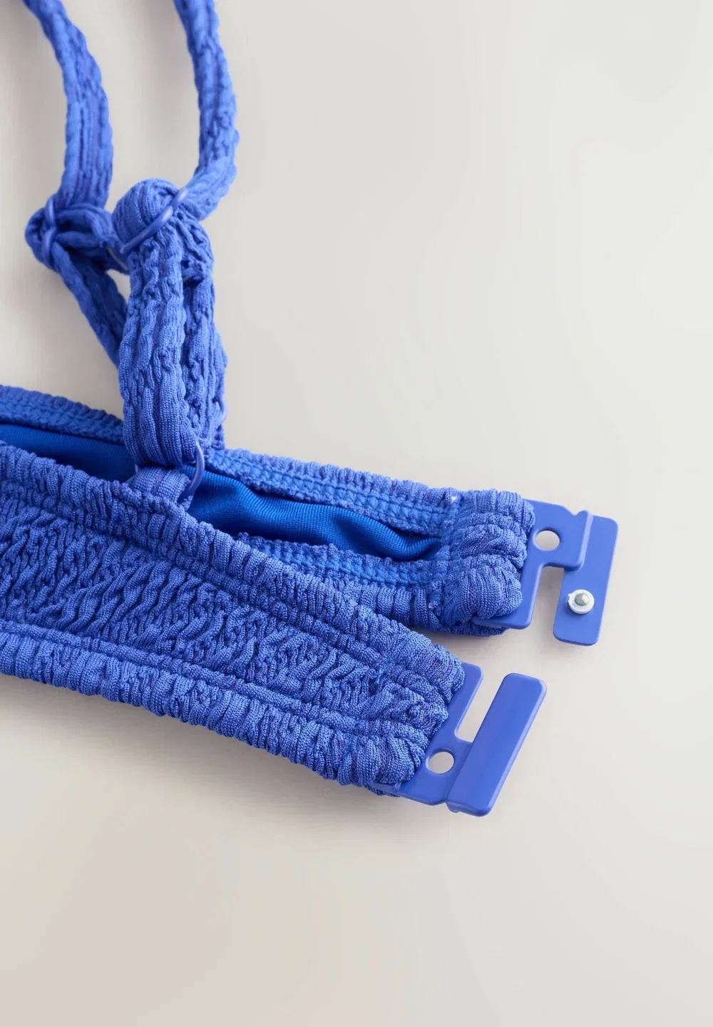 Верхняя часть бикини без подкладки на косточках Next, Blue Crinkle — фото 4