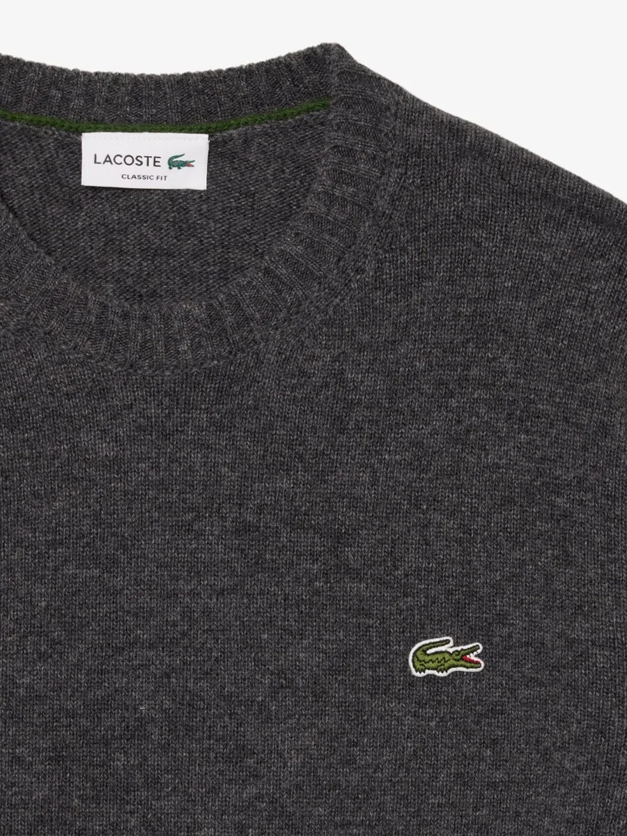 Толстовка LACOSTE темно-серого цвета — фото 3