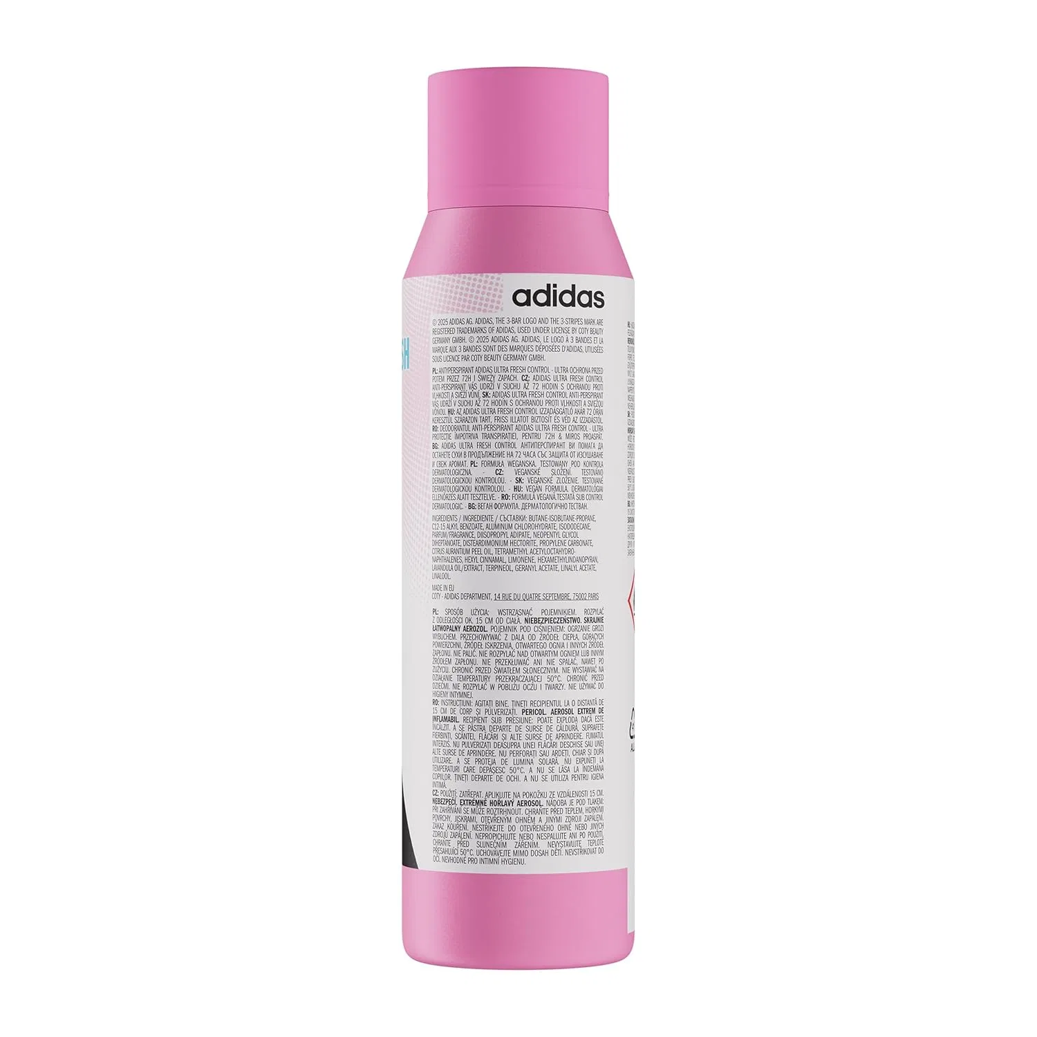 Антиперспирант-дезодорант Ultra Fresh Control, adidas, 150 мл — фото 2