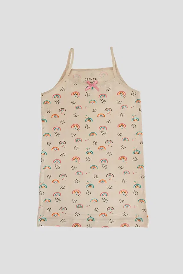 Детский комплект нижнего белья для девочек хлопковый rainbow patterned Defne Baby, Colored — фото 3