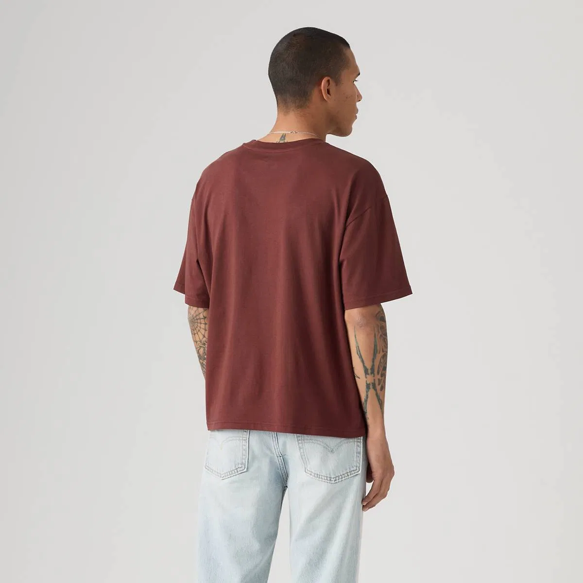 Футболка свободного кроя с графическим принтом Levi's, Provisions Tawny Port - Red — фото 4