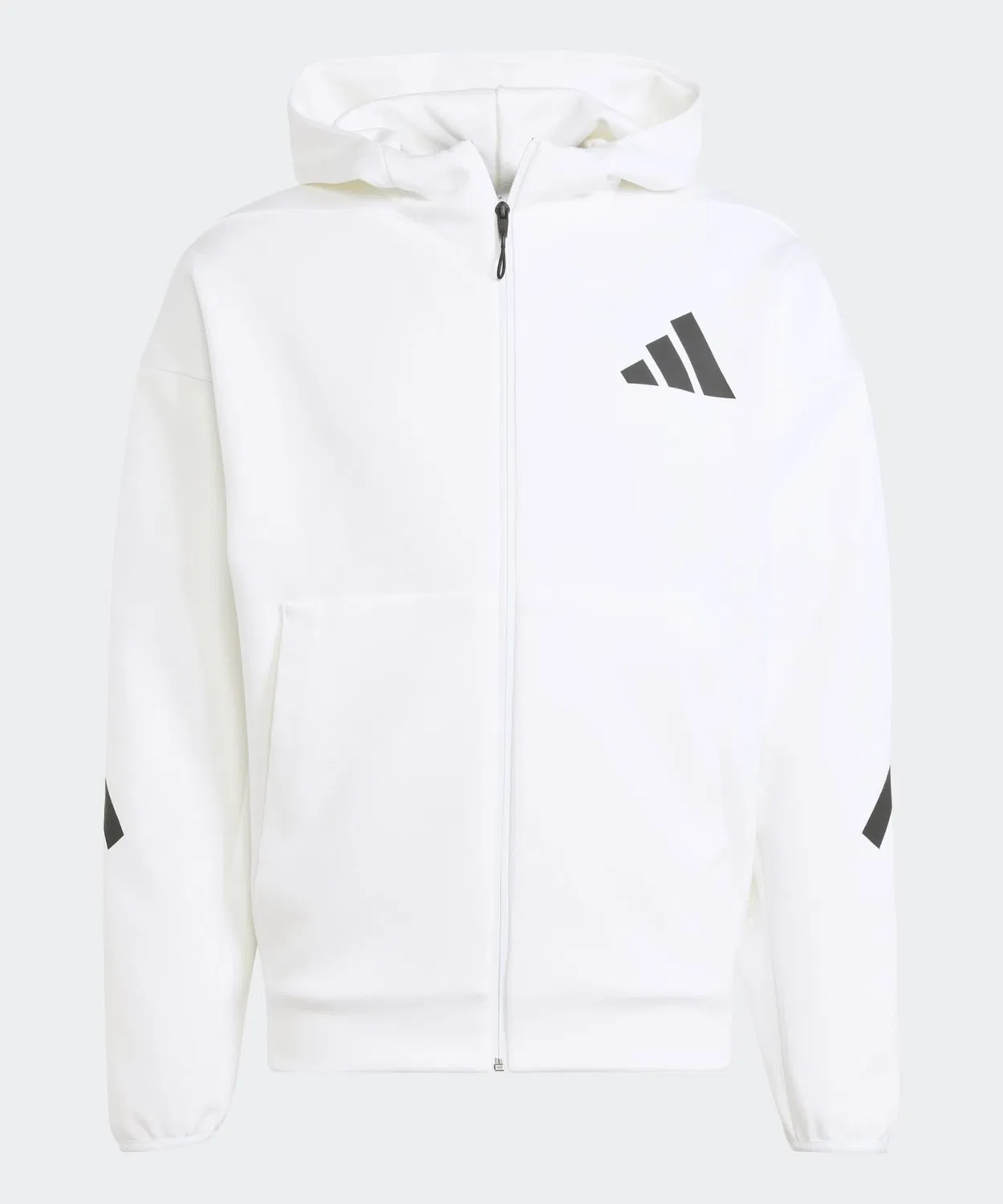 Мужская куртка-худи с капюшоном из трехслойного трикотажа Adidas Z.N.E., Белый