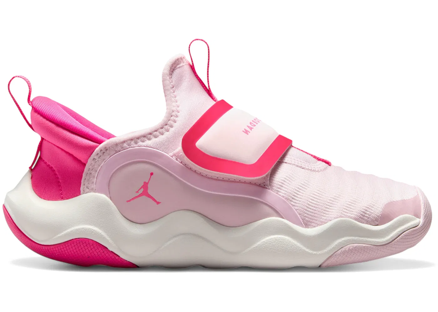 Детские кроссовки для мальчиков с быстрой шнуровкой Jordan 23/7.2 EasyOn Jordan, Pink Foam/Summit White/Hyper Pink